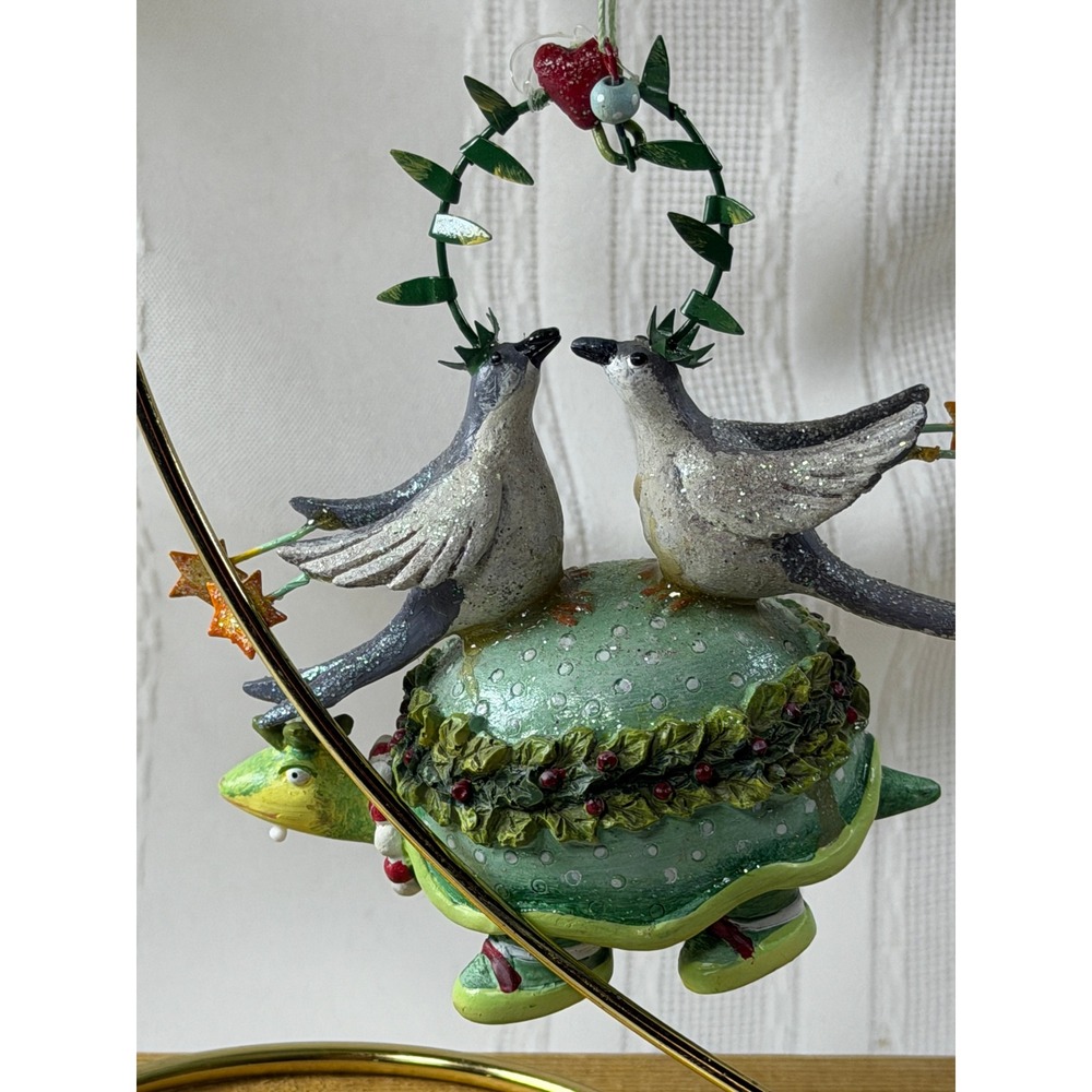 Dept 56 Patience Brewster Two Turtle Doves Krinkles Christmas Ornament 56.36652